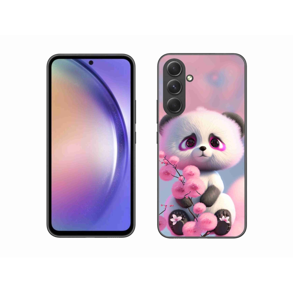 Gelový kryt mmCase na Samsung Galaxy A54 5G - roztomilá panda 1