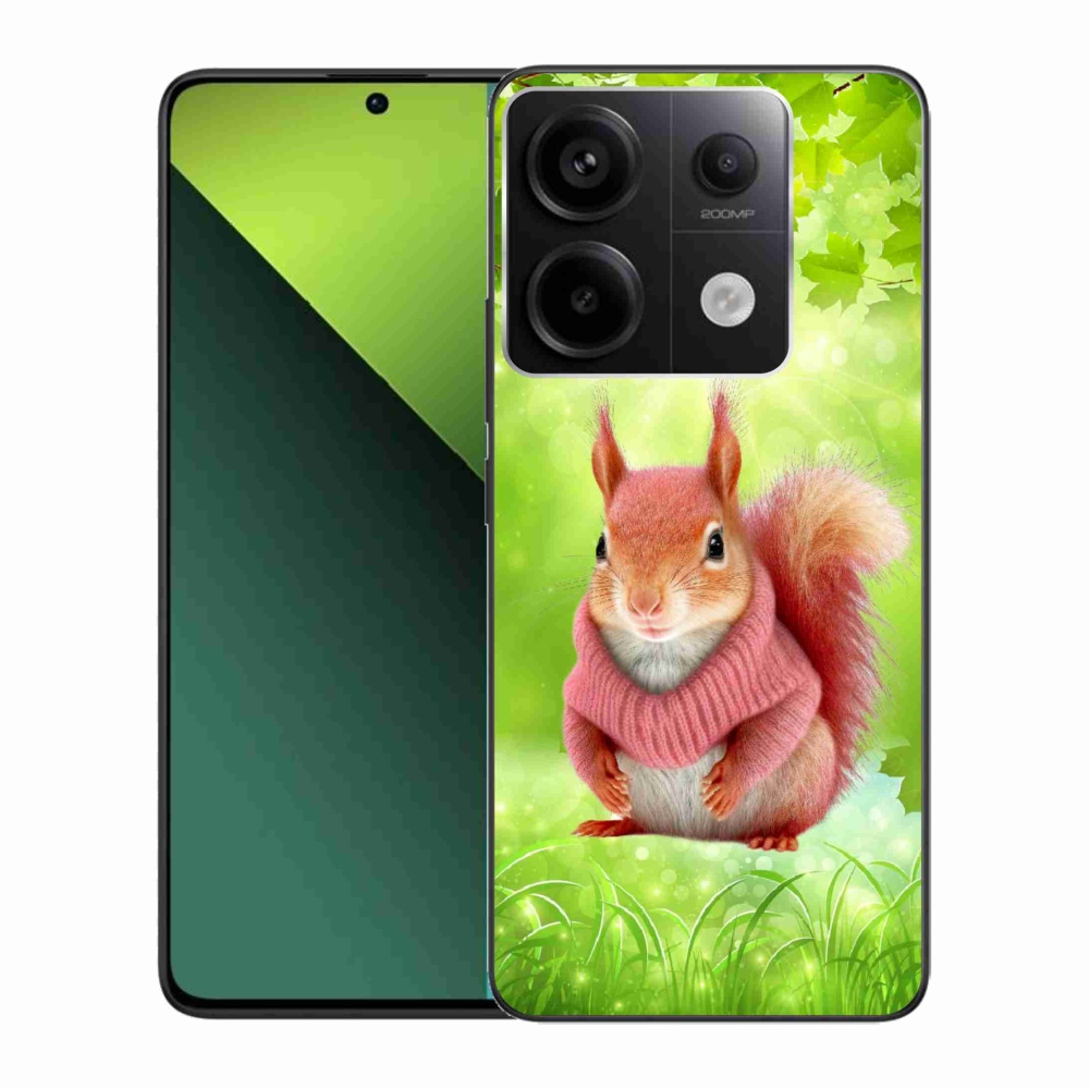 Gelový kryt mmCase na Xiaomi Redmi Note 13 Pro 5G/Poco X6 5G - veverka ve svetru