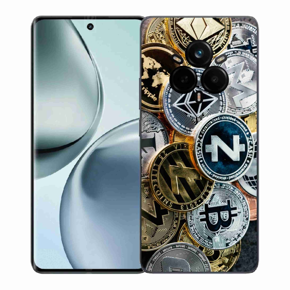 Gelový kryt mmCase na Realme 14 Pro+ 5G - kryptoměny