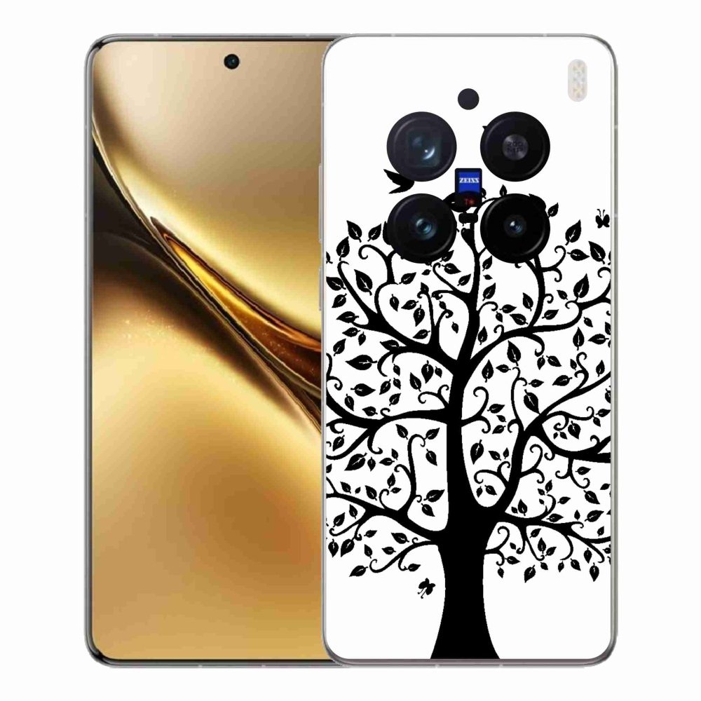 Gelový kryt mmCase na Vivo X200 Pro 5G - černobílý strom