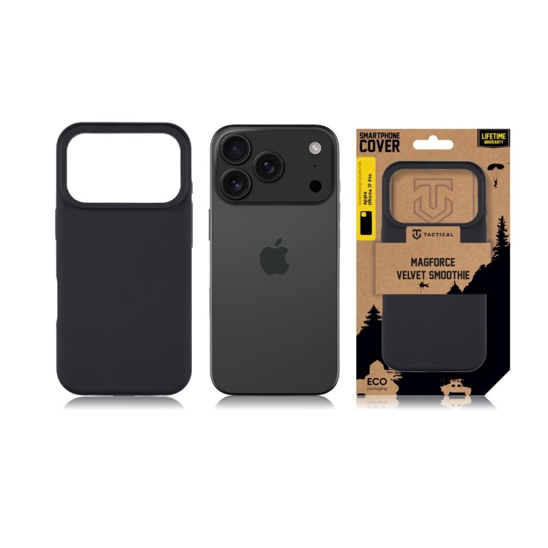 Tactical MagForce Velvet Smoothie Kryt pro Apple iPhone 17 Pro Asphalt