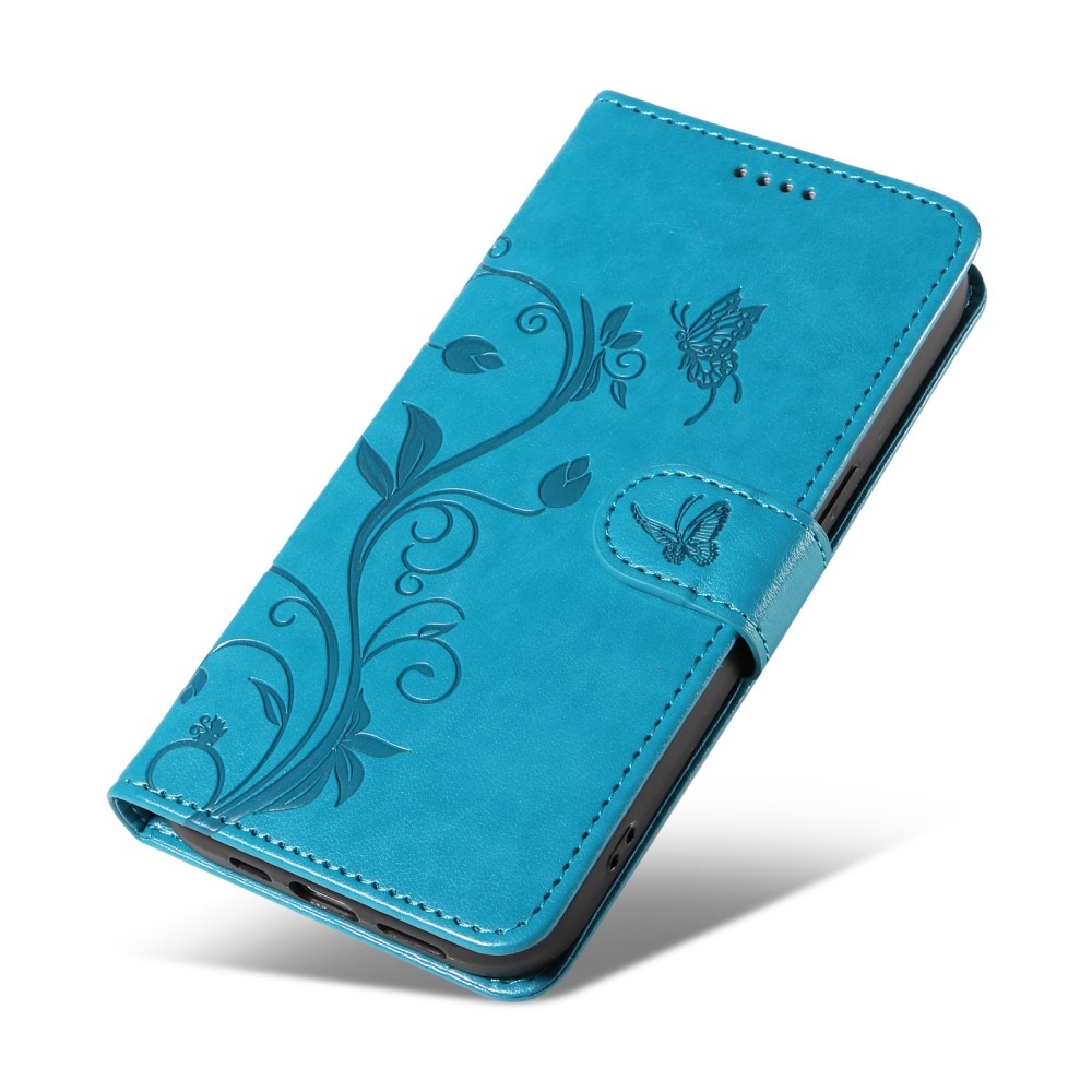 Flower knížkové pouzdro na Xiaomi Redmi Note 13 - modré