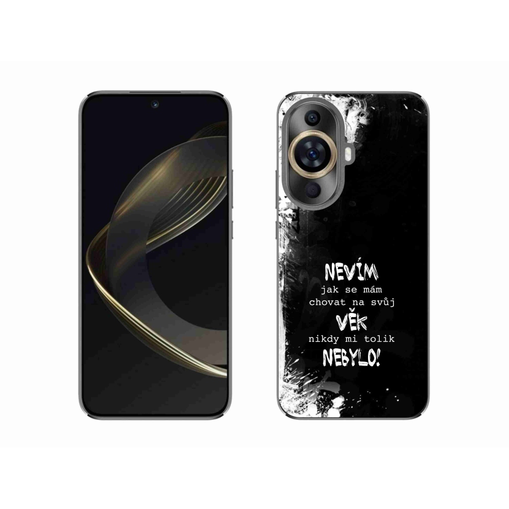 Gelový kryt mmCase na Huawei Nova 11 - vtipný text 14 černé pozadí