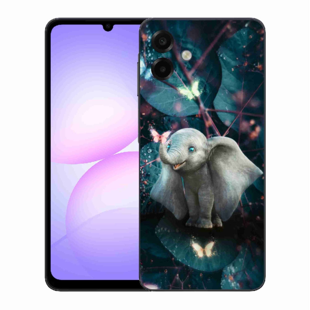 Gelový kryt mmCase na Samsung Galaxy A07 4G - roztomilý slon