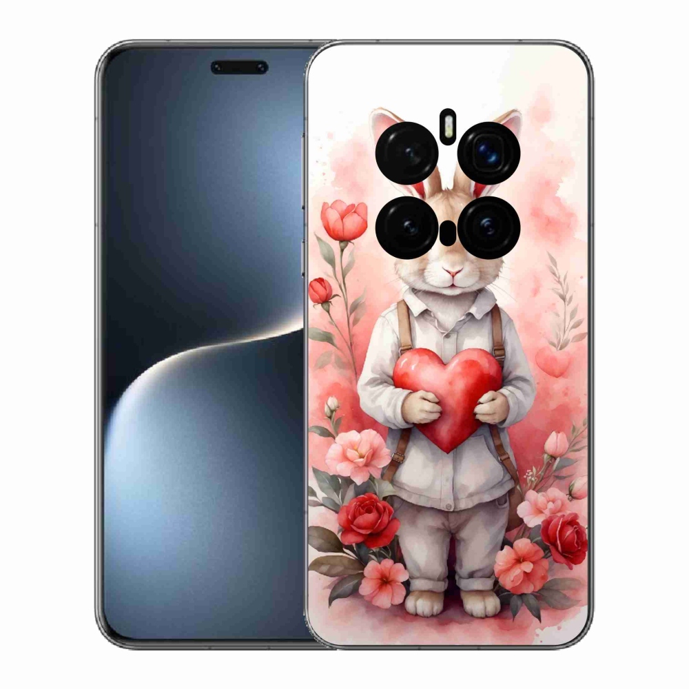 Gelový kryt mmCase na Honor Magic 7 Pro 5G - zajíc se srdíčkem