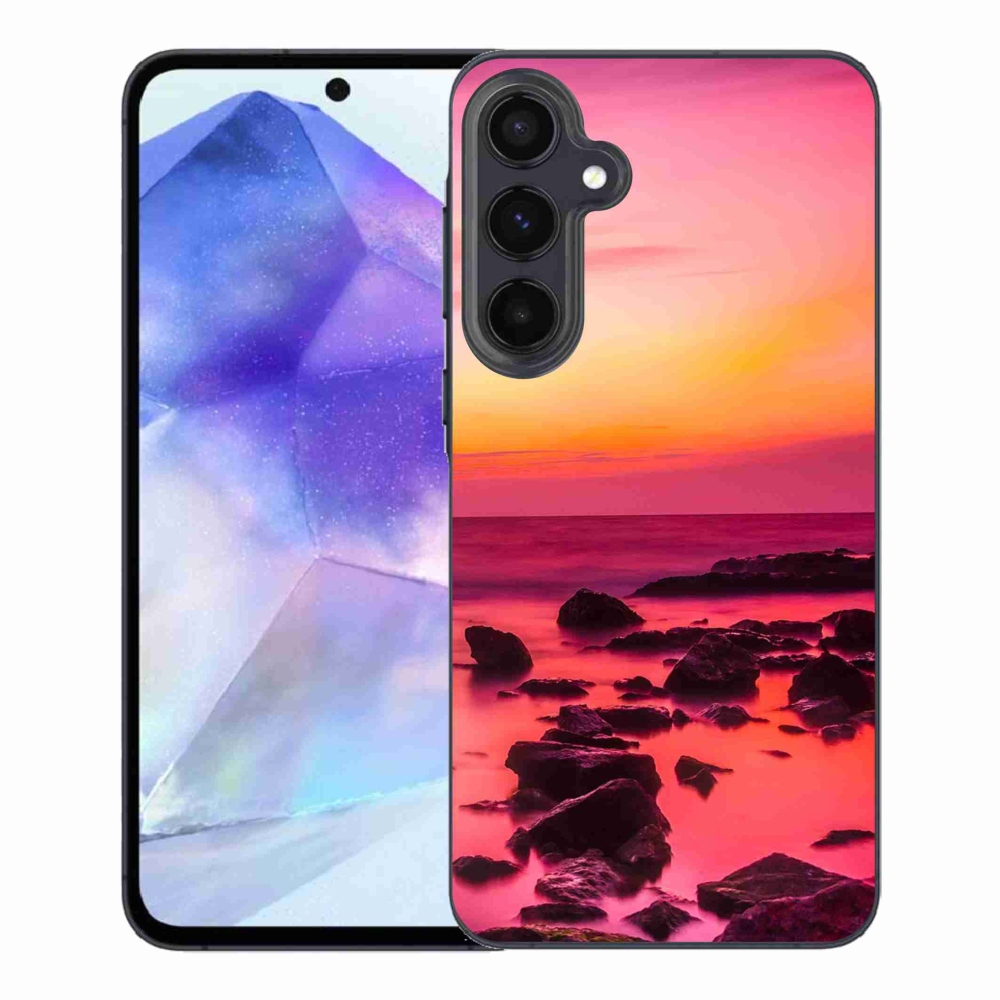 Gelový kryt mmCase na Samsung Galaxy A55 5G - moře a záře