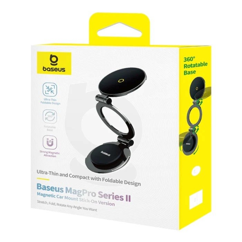 Baseus MagPro Magnetický Skládací Držák do Auta Cosmic Black