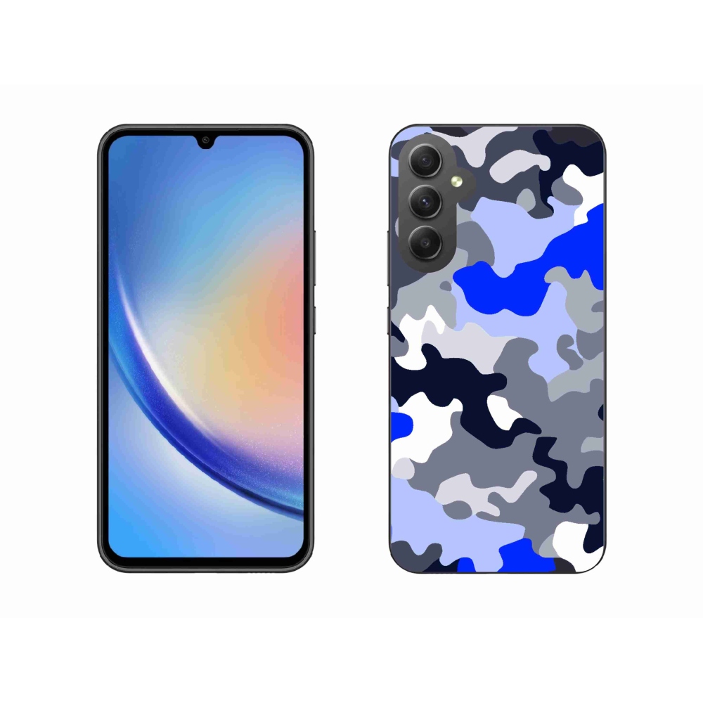 Gelový kryt mmCase na Samsung Galaxy A34 5G - maskáčový vzor 8
