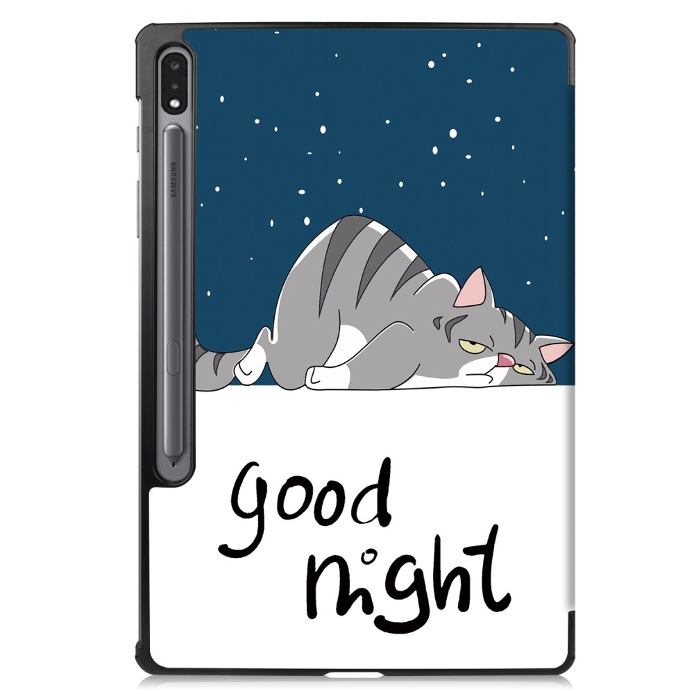 Print chytré zavírací pouzdro na Samsung Galaxy Tab S9+/Tab S10+ - kočka