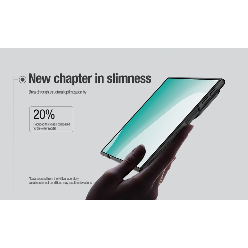 Nillkin Super Frosted FOLD Magnetic Zadní Kryt pro Samsung Galaxy Z Fold 8 Transparent Black
