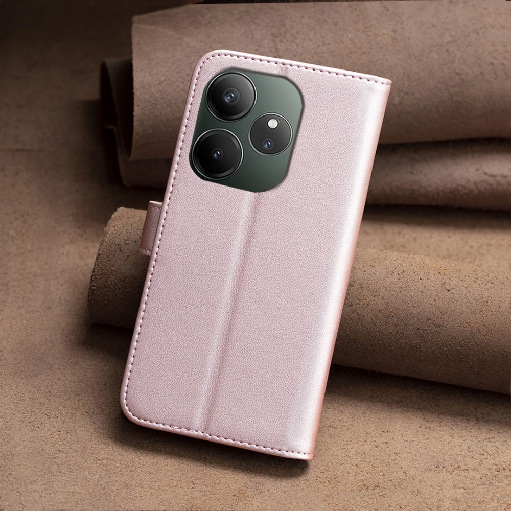 BNF knížkové pouzdro na Realme GT 6 5G/GT 6T 5G - růžovozlaté