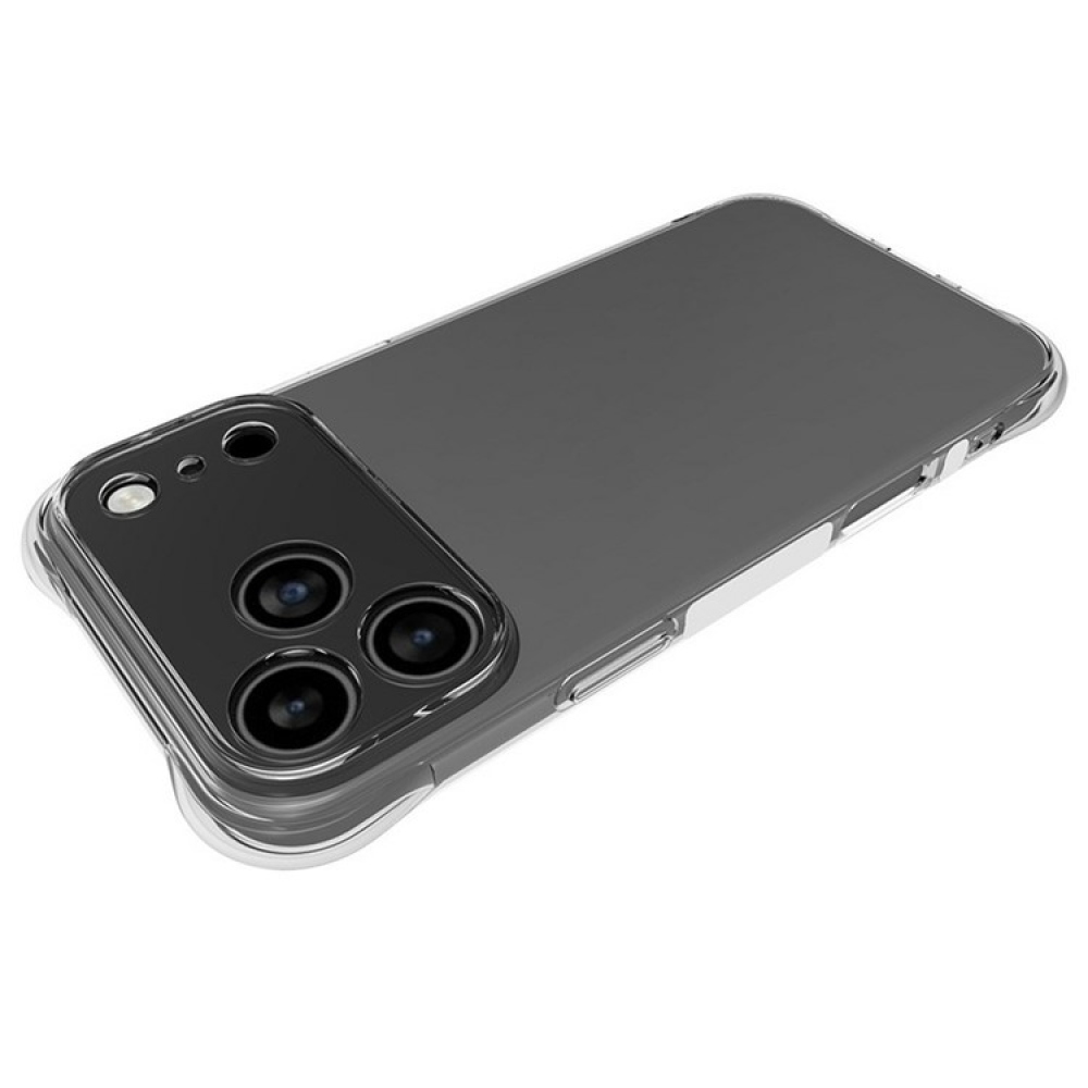 Průhledný gelový obal na iPhone 17 Pro Max - průhledný