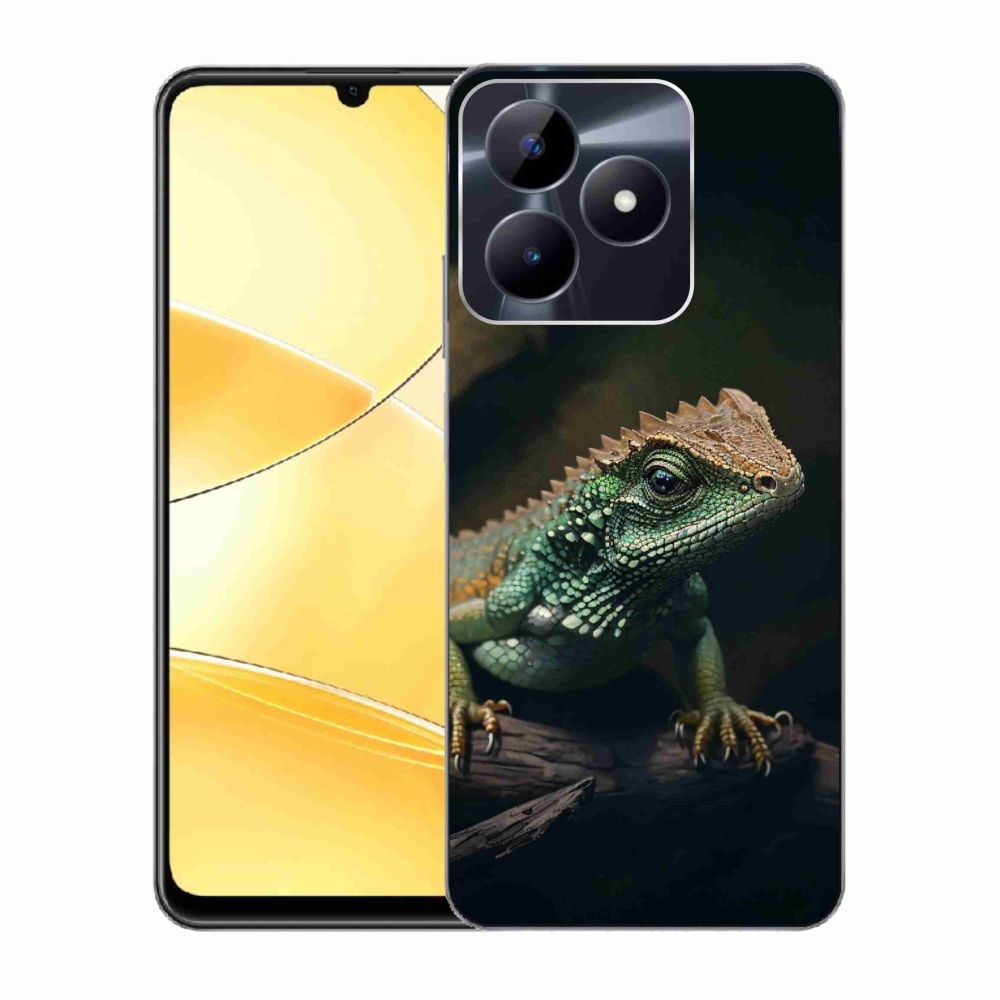 Gelový kryt mmCase na Realme C51/C53 - ještěr
