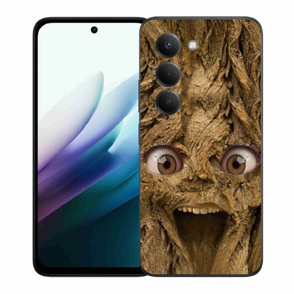 Gelový kryt mmCase na Xiaomi Redmi 15 4G/5G (171mm) - veselý strom s očima