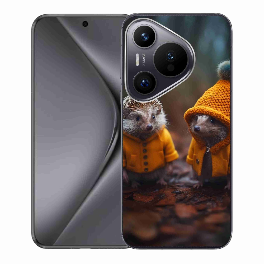 Gelový kryt mmCase na Huawei Pura 70 - ježci