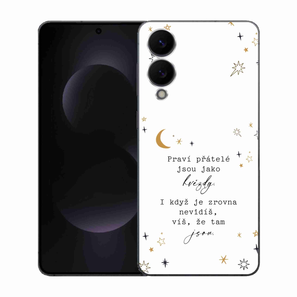 Gelový kryt mmCase na Samsung Galaxy S25 Edge - citát 6 bílé pozadí