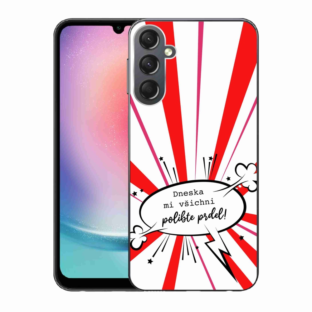 Gelový kryt mmCase na Samsung Galaxy A24 - vtipný text 15 bílé pozadí