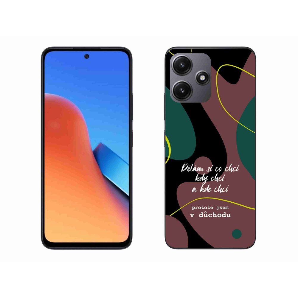 Gelový kryt mmCase na Xiaomi Redmi 12 5G - vtipný text 10 černé pozadí