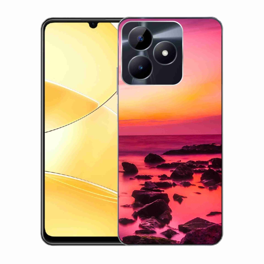 Gelový kryt mmCase na Realme C51/C53 - moře a záře
