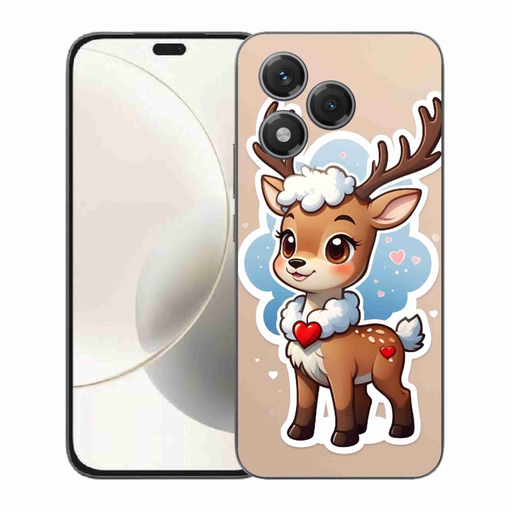 Gelový kryt mmCase na Honor 400 Lite - kreslený sob