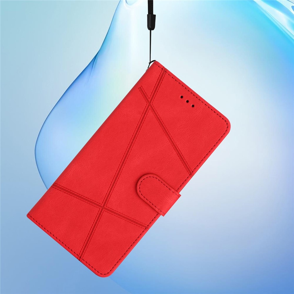 Line knížkové pouzdro na Xiaomi 15T Pro - červené