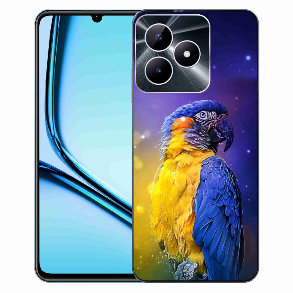 Gelový obal mmCase na Realme Note 50 - papoušek ara 1