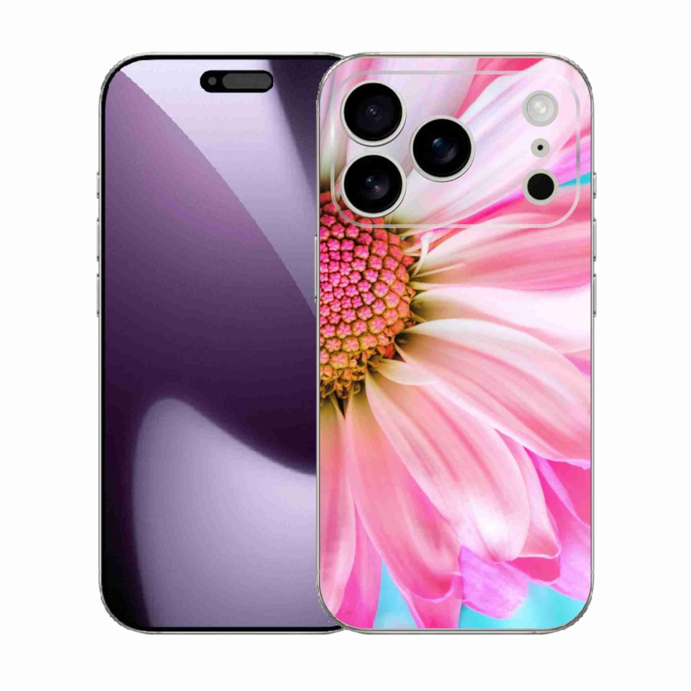 Gelový kryt mmCase na iPhone 17 Pro - růžová květina