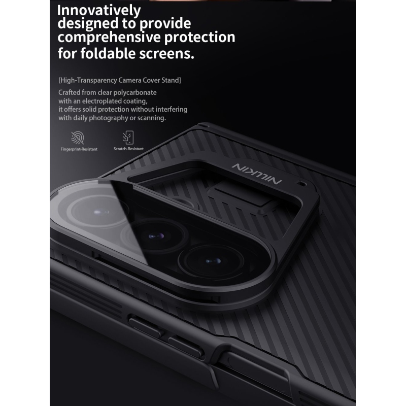 Nillkin CamShield Prop Magnetic (Transparent Lens) Zadní Kryt pro Samsung Galaxy Z Fold 7 Black