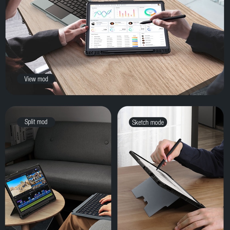 Nillkin Bumper Combo Keyboard Case (Backlit Version) pro Samsung Tab S9 Black