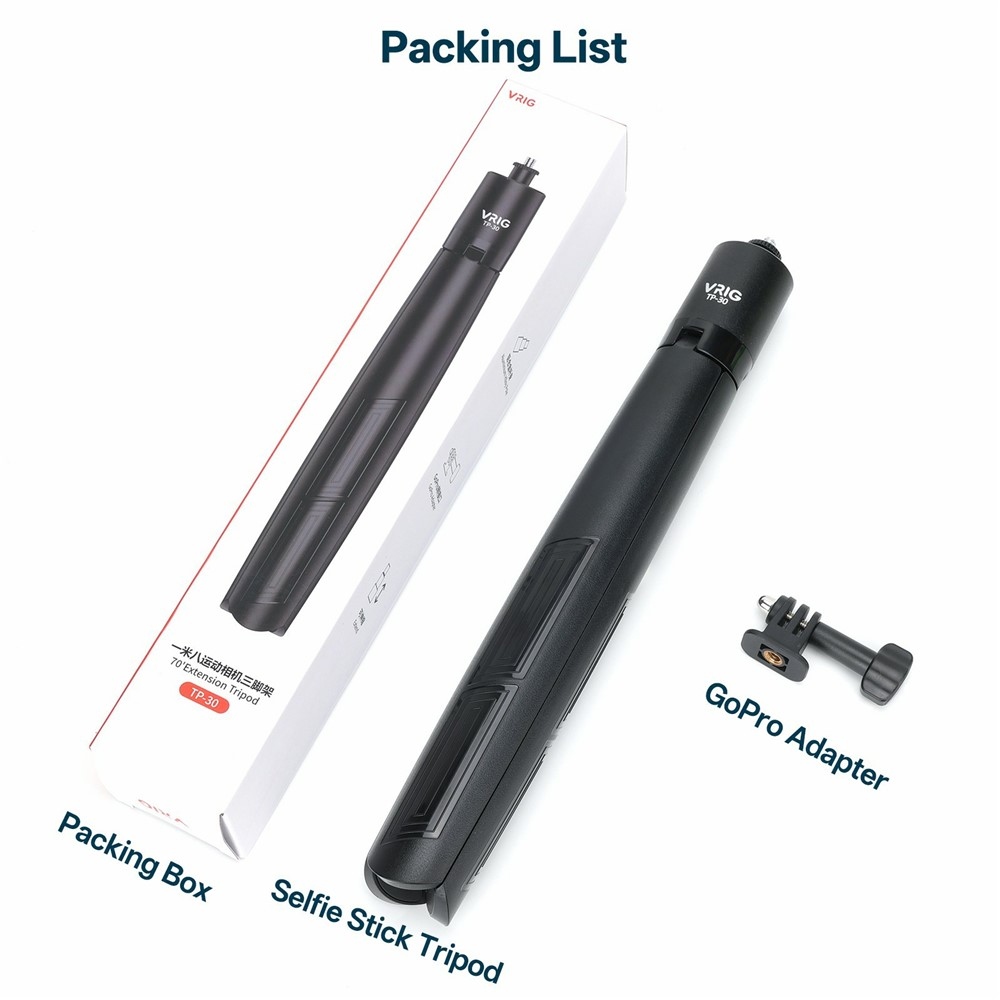 VRIG teleskopický stativ a selfie tyč 180 cm s magnetickým držákem