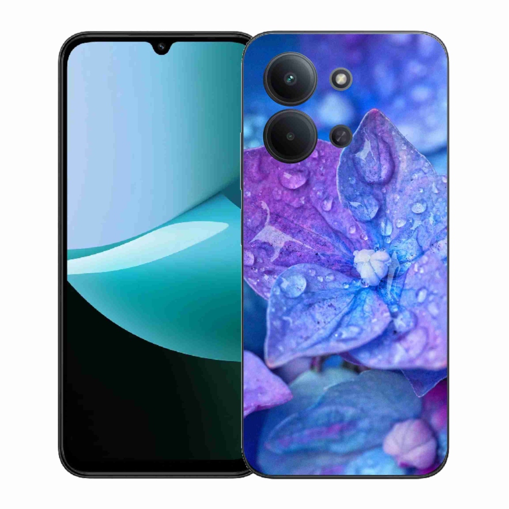 Gelový kryt mmCase na Xiaomi Redmi 15C 4G (171mm)/Poco C85 4G (171mm) - fialový květ