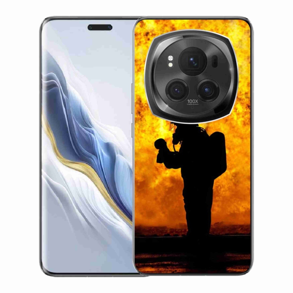 Gelový kryt mmCase na Honor Magic 6 Pro 5G - hasič