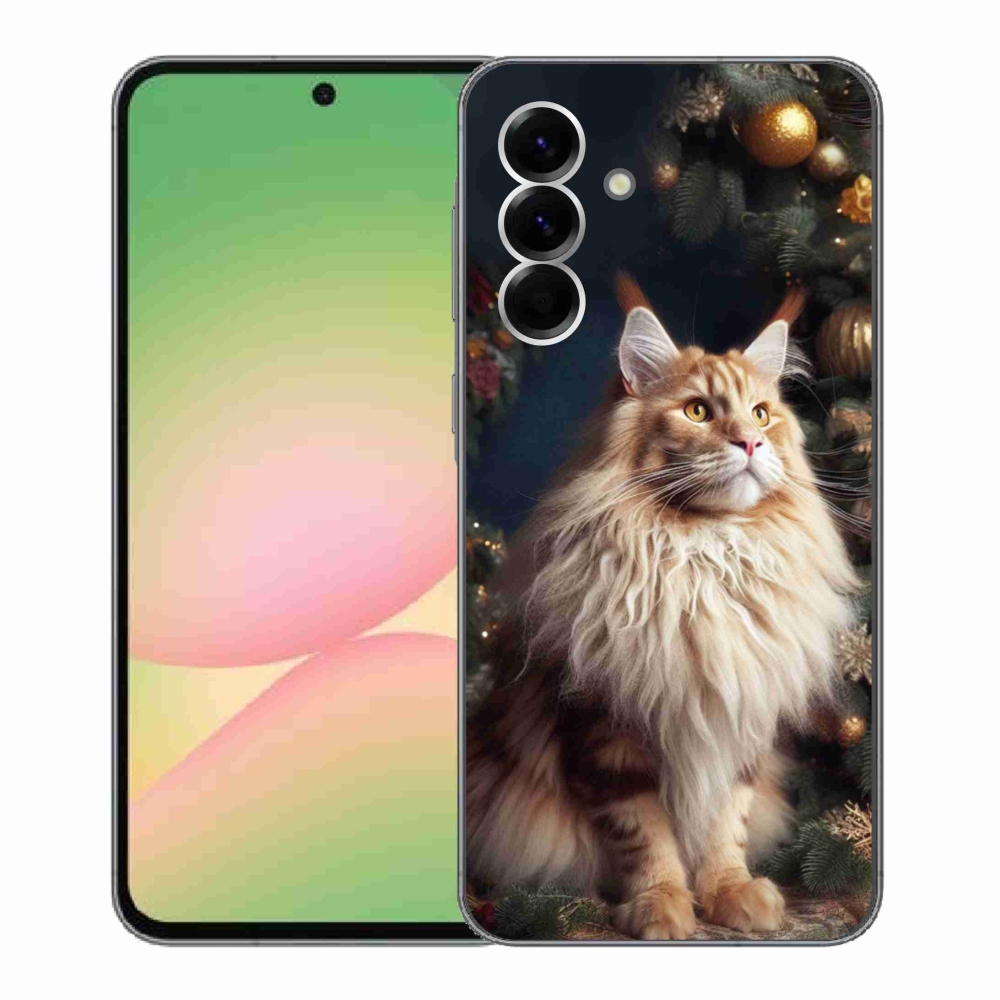Gelový kryt mmCase na Samsung Galaxy A56 5G - kočka u stromku