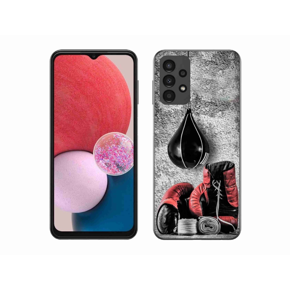 Gelový kryt mmCase na Samsung Galaxy A13 4G - boxovací pytel a rukavice