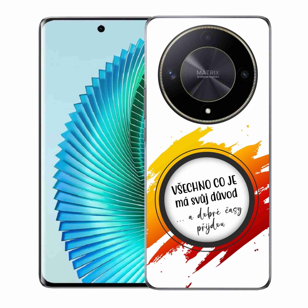 Gelový kryt mmCase na Honor Magic 6 Lite 5G - citát 3 bílé pozadí