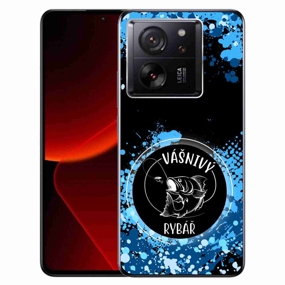 Gelový kryt mmCase na Xiaomi 13T/13T Pro - vášnivý rybář černé pozadí