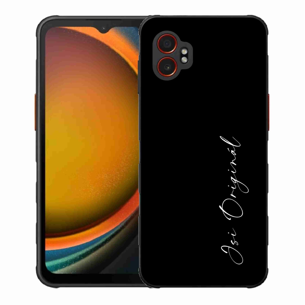 Gelový kryt mmCase na Samsung Galaxy Xcover 7 Pro - jsi originál černé pozadí