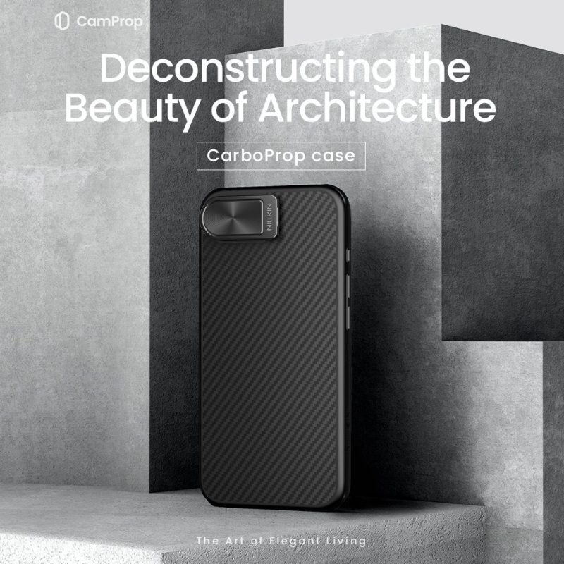 Nillkin CarboProp Aramid Magnetic Zadní Kryt pro Apple iPhone 16e Black