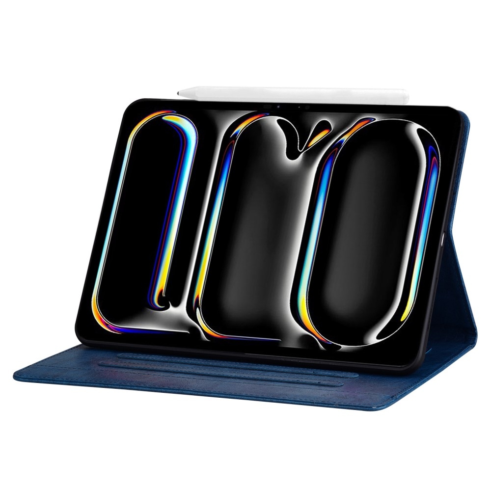 Business zavírací pouzdro na tablet iPad Air 13 (2024)/(2025) - tmavěmodré