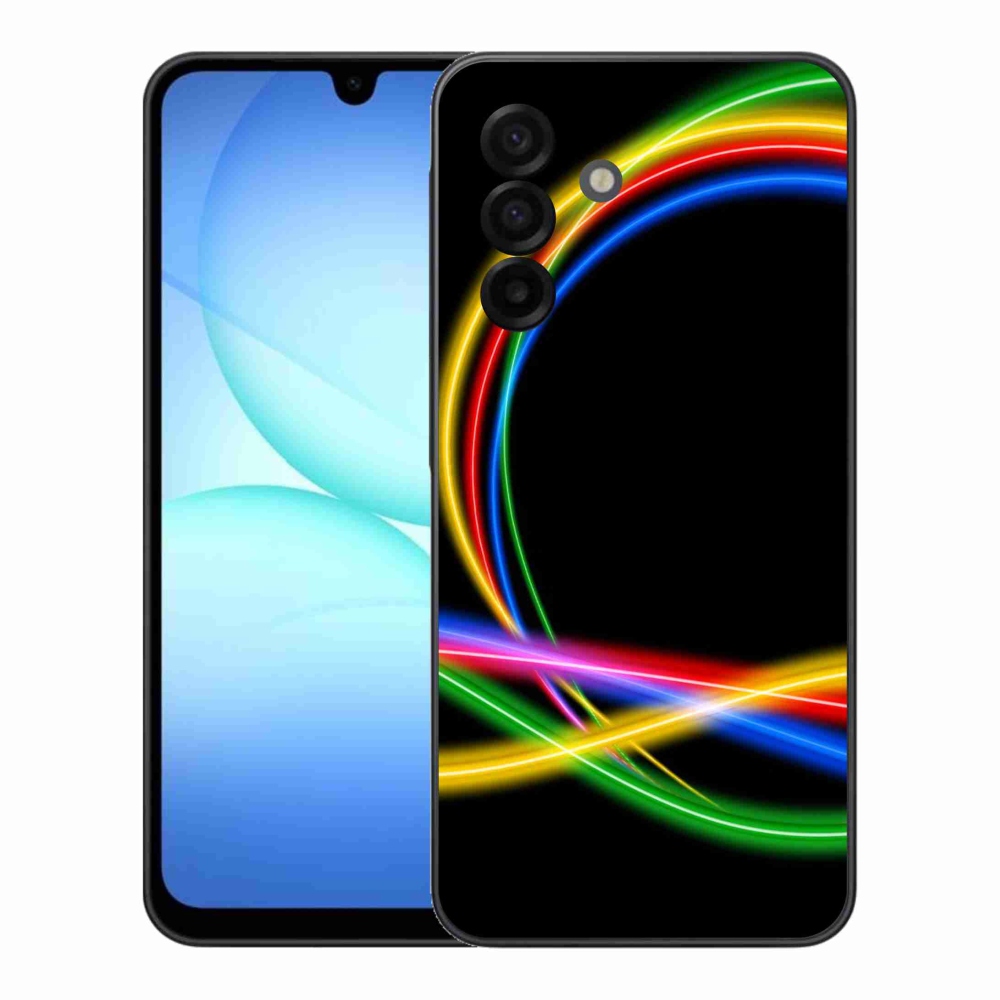 Gelový kryt mmCase na Samsung Galaxy A17 4G/5G - neonové kruhy