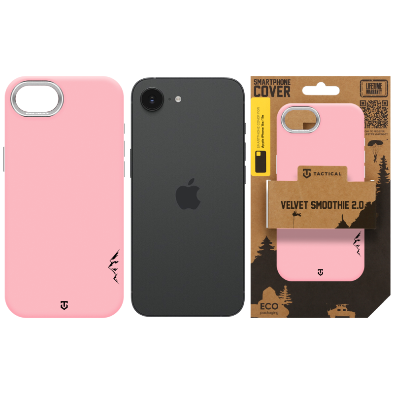 Tactical MagForce Velvet Smoothie 2.0 Kryt pro Apple iPhone 16e/17e Pink Panther