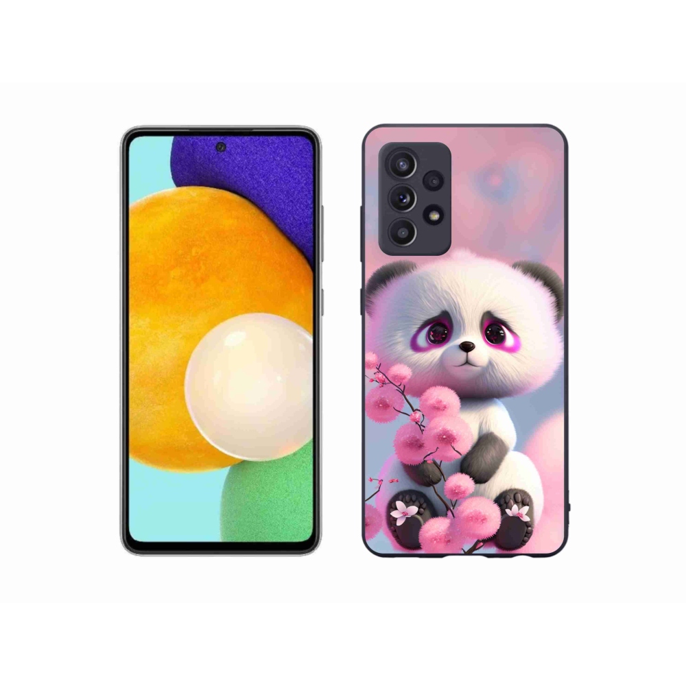 Gelový kryt mmCase na Samsung Galaxy A52s 5G - roztomilá panda 1