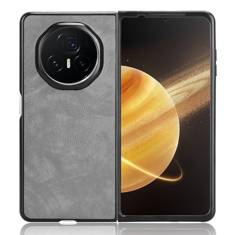 Texture plastový obal s umělou kůží na Honor Magic V3 - šedý