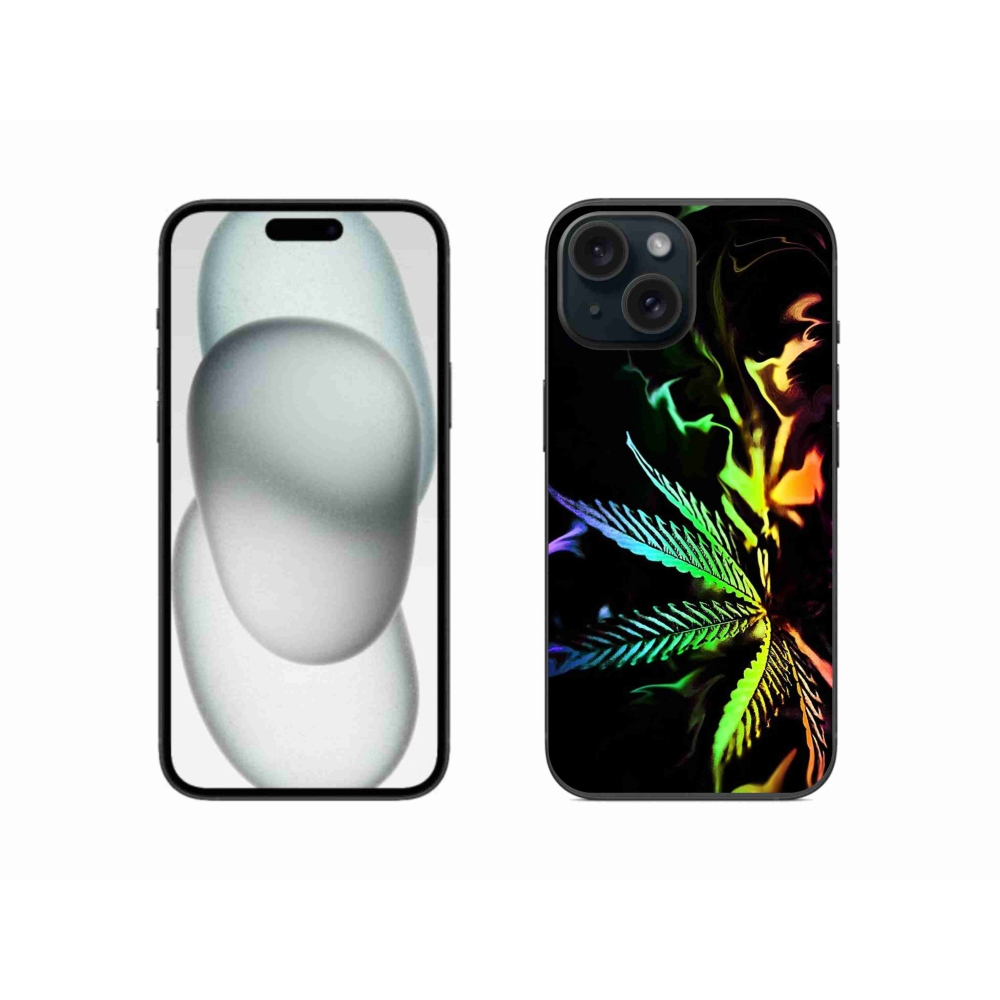 Gelový kryt mmCase na iPhone 15 - konopí 2