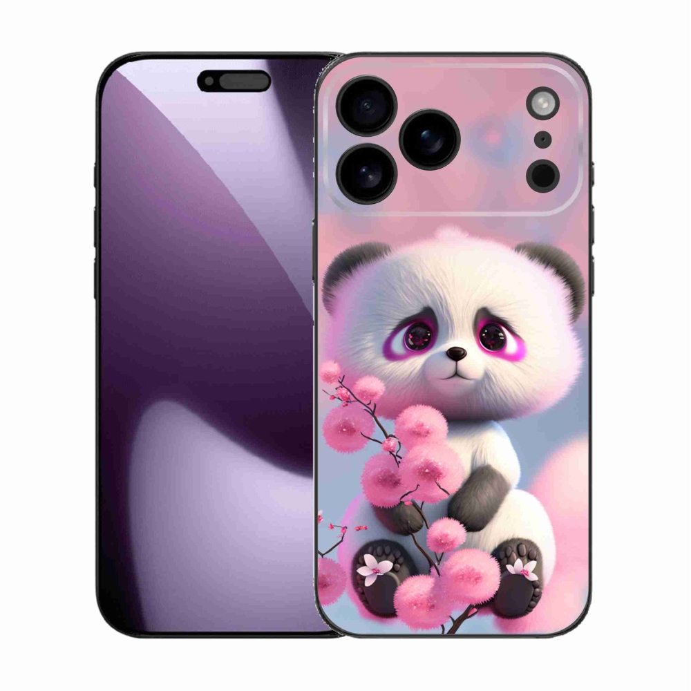 Gelový kryt mmCase na iPhone 17 Pro Max - roztomilá panda 1