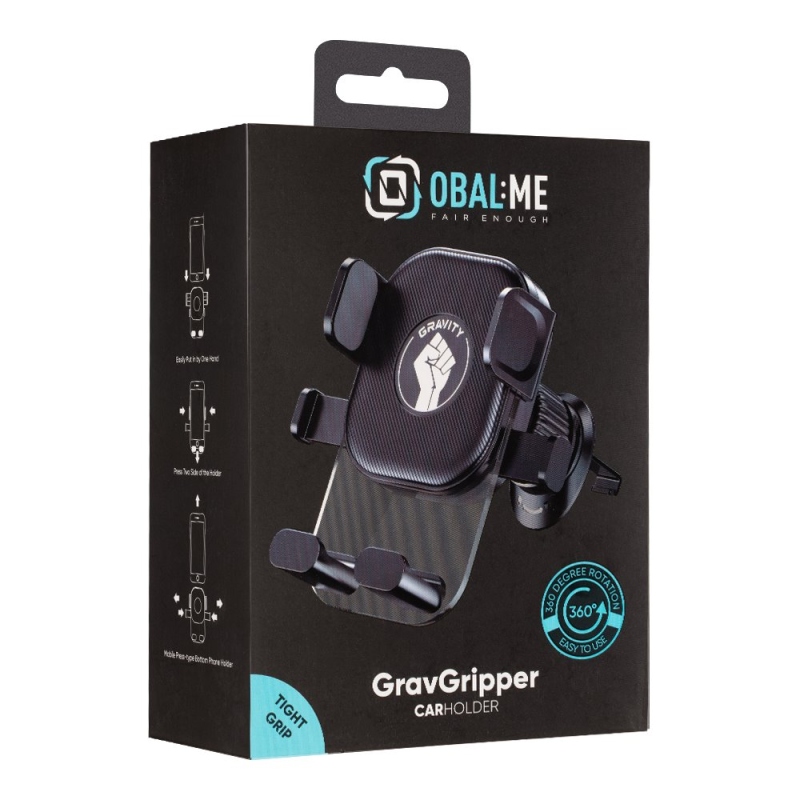 OBAL:ME GravGripper Držák do Auta Black