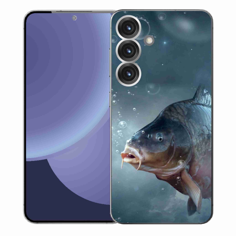 Gelový kryt mmCase na Samsung Galaxy S25+ - kapr a bublinky