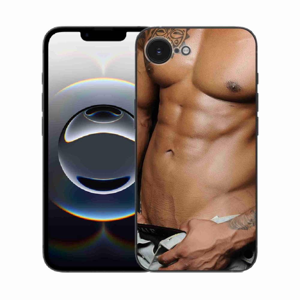 Gelový kryt mmCase na iPhone 16e - sexy muž