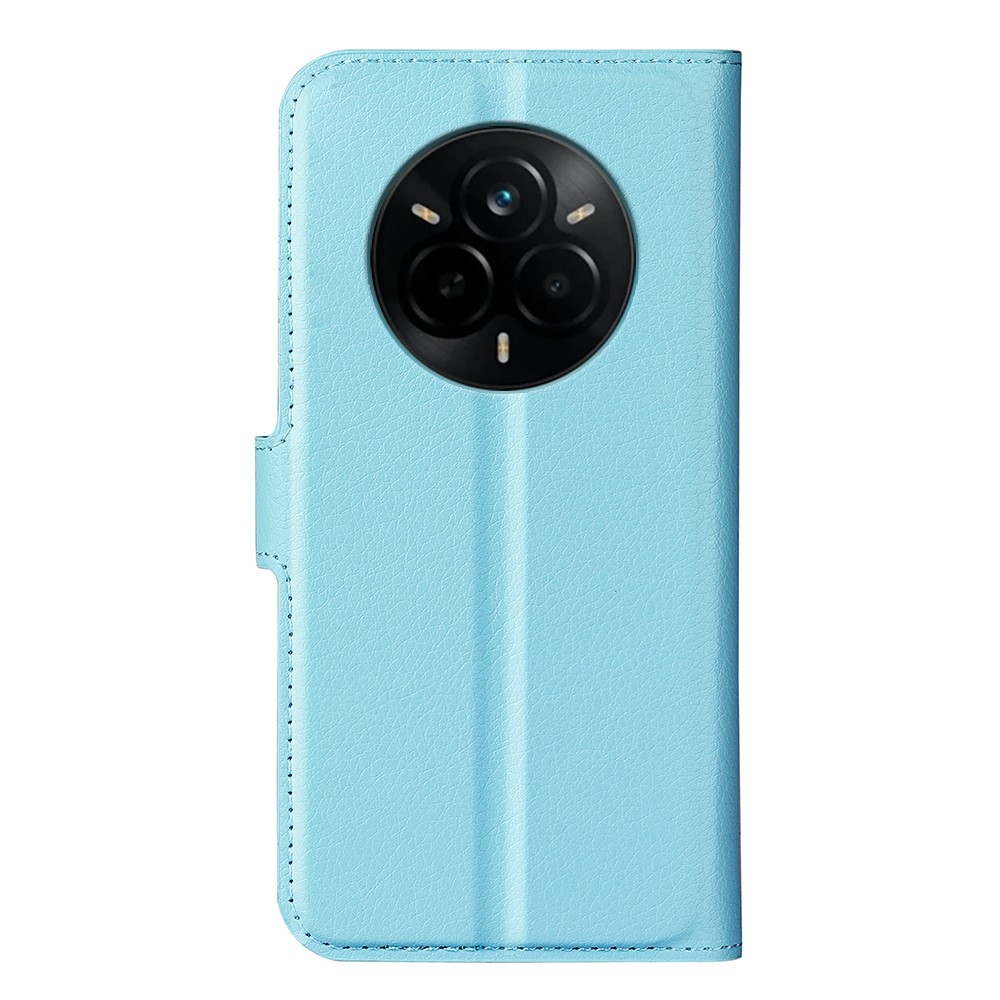 Litchi knížkové pouzdro na Realme 14 Pro 5G - modré
