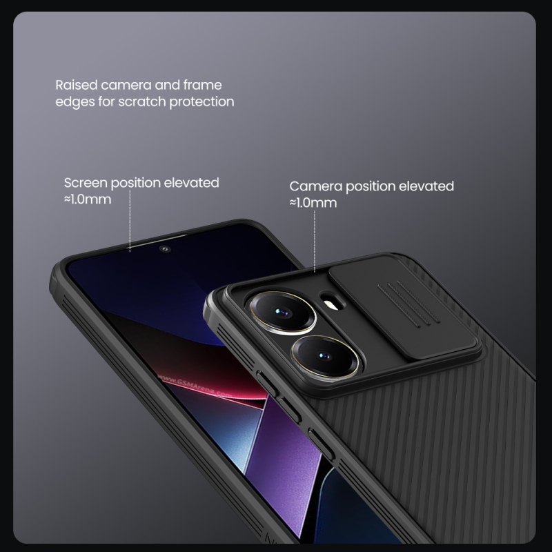 Nillkin CamShield PRO Magnetic Zadní Kryt pro Poco X7 Pro 5G Black